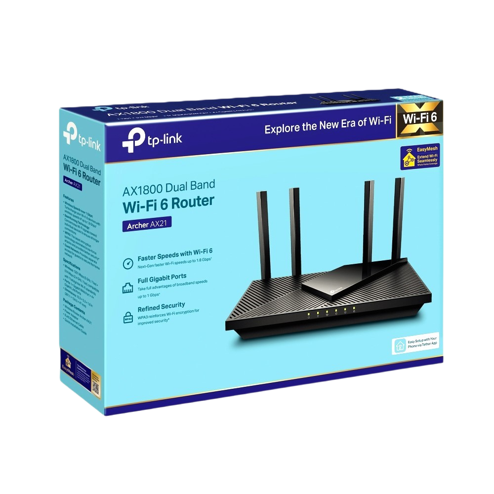 TP-Link AX1800 WiFi 6 Router V4 (Archer AX21)